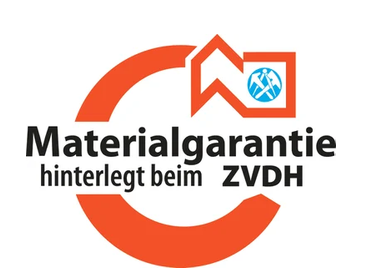 ZVDH Materialgarantie EVALASTIC® – orangenes Zertifikat