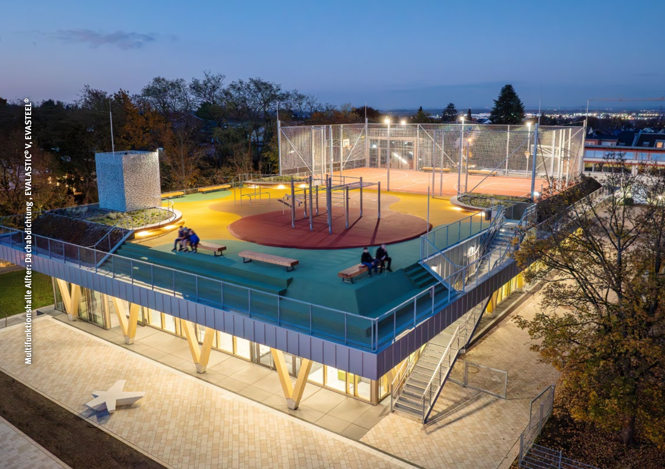 Multifunktionshalle Alfter – EVALASTIC® V, EVASTEEL®
